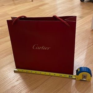 Cartier shopping bag (empty)